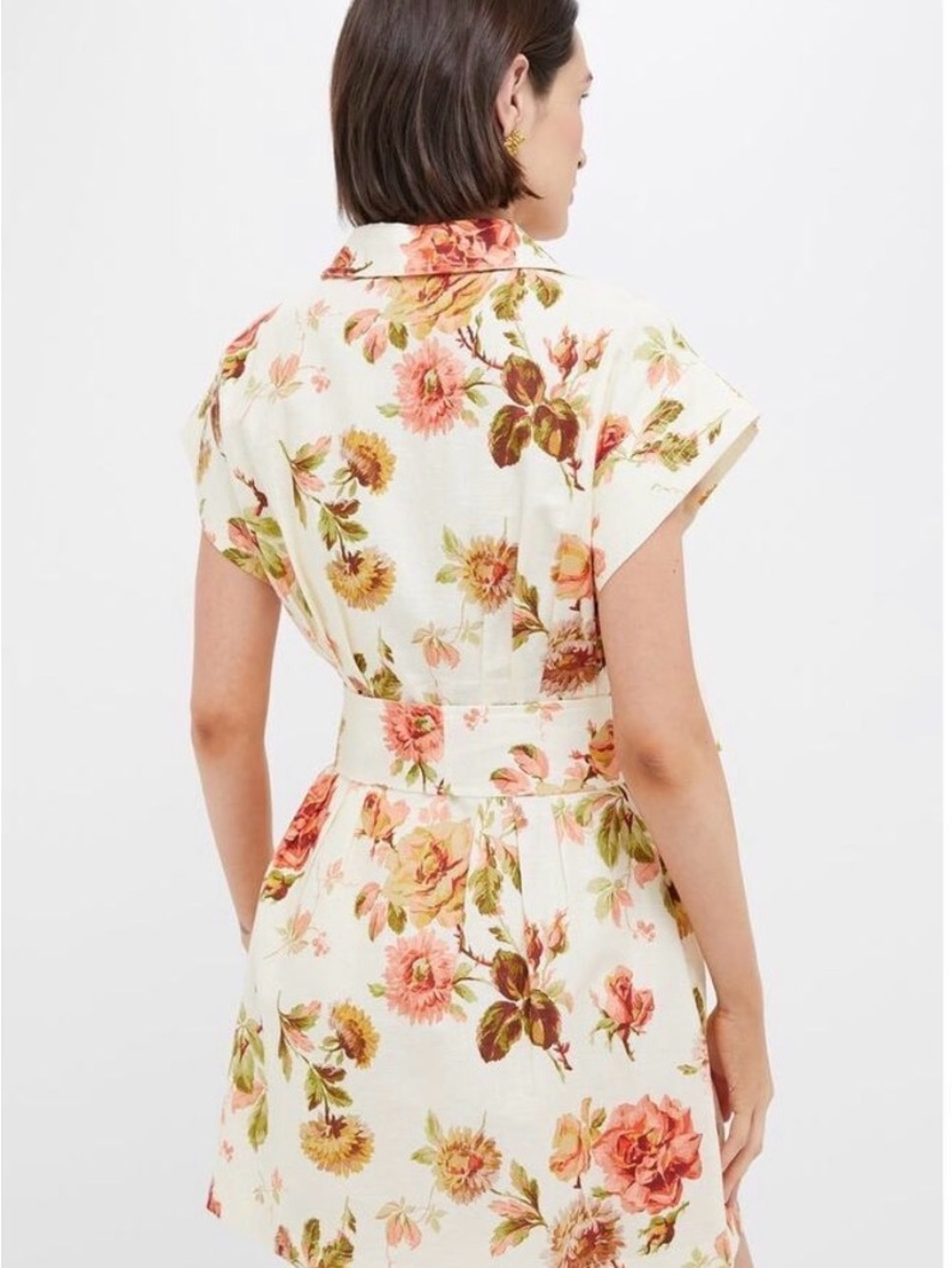 *NWT* Tuckernuck Floral Short Sleeve Shirt Dress - Picture 7 of 7